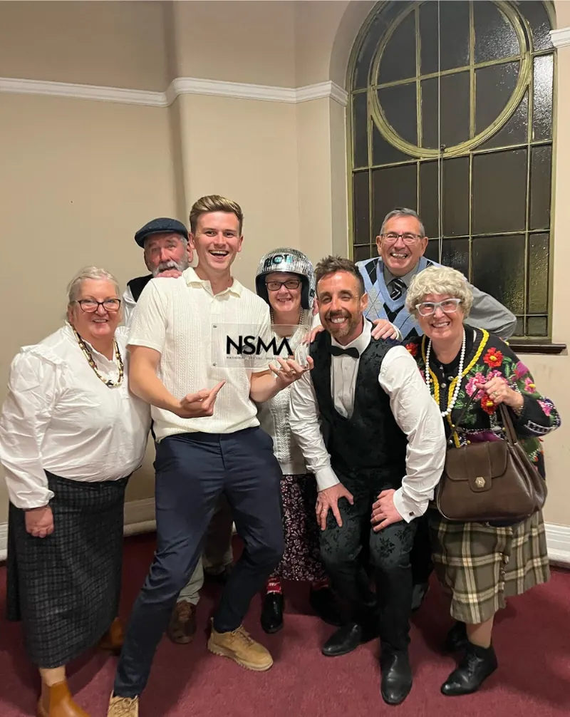 Will with the Riot Squad at the National Social Media Awards.